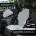 thumbnail image 3 of Sinvitron Car Seat Protector for Child Car Seat - Waterproof Non-Slip Leather Mat with 2 Mesh Pockets, Universal Seat Cover for Baby, Pets & Vehicles(2-Pack, Grey), 3 of 8