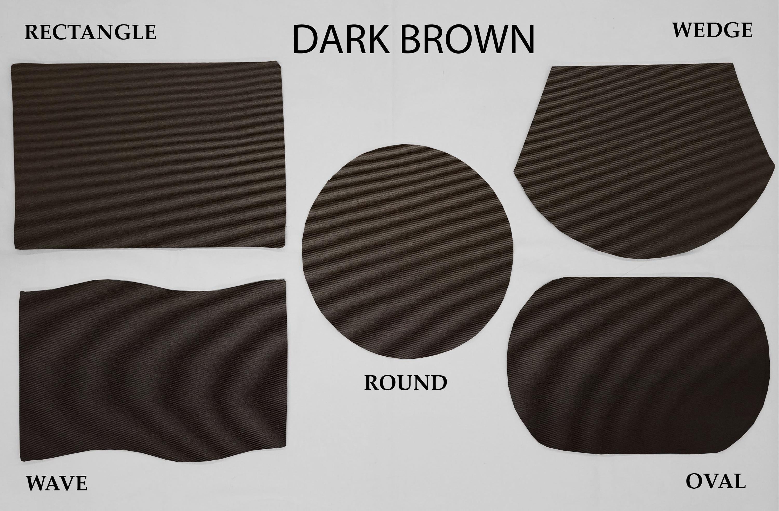 Waterproof Canvas Placemats by Penny's Needful Things (Wave - Set of 2) (Dark Brown)