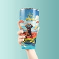 thumbnail image 3 of Hello Summer Chesapeake Bay Retriever Pool Day on Watermelon Float 30oz Stainless Steel Tumbler Insulated Cup with Lid Chessie Dog Lover - 13008, 3 of 5