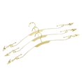 thumbnail image 2 of Metal Coat Hangers Sturdy Anti Slip for Closets Clothes Racks for Shirts Skirts(Gold), 2 of 3