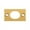 Lifetime Polished Brass, variant on Deltana SP6FBU19 Strike Plate for 6 in. Flush Bolt, Black - Solid Brass