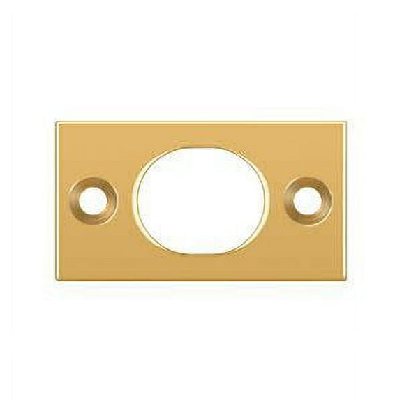 Deltana Sp6fb Solid Brass 1-3/4" X 1" Strike Plate For 6" Flush Bolt - Brass