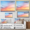 thumbnail image 4 of Designart "Skies Like Cotton Candy II" Landscapes Framed Wall Art Decor - Traditional Pink Sky Entryway Framed Wall Art Print, 4 of 6