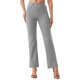 thumbnail image 1 of Pantalones casuales de mujer con pernera recta - Cintura elástica con bolsillos con botones - Poliéster y spandex - Versátiles para el trabajo y el ocio - Tallas S-XXL, 1 of 7
