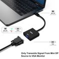 thumbnail image 4 of Mini DisplayPort vers VGA, Benfei Mini DP Display Port vers VGA (Compatible Thunderbolt) Adaptateur Mâle vers Femelle Compatible pour ThinkPad SurfacePro PC, 4 of 10