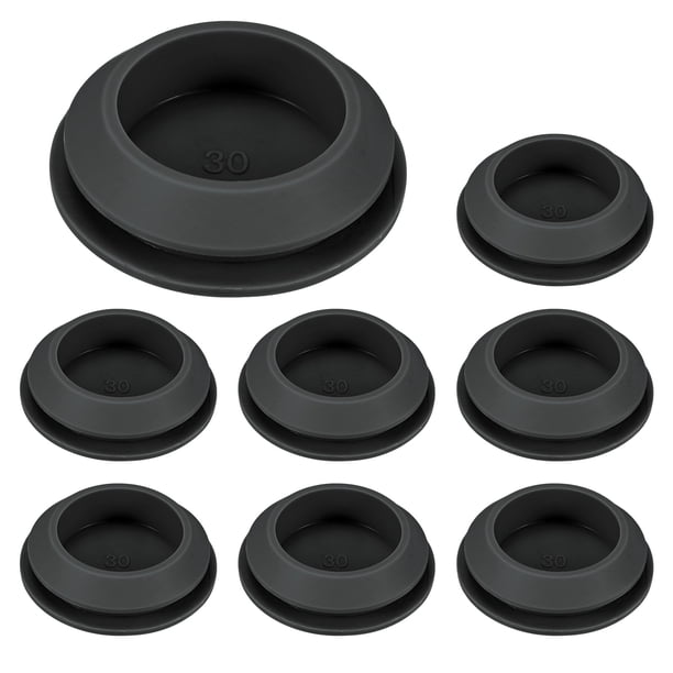 Uxcell 8-Packs Tapones de Silicona, Tapones de Agujero con Bloqueo a Presión para Agujeros de 30-33mm, Tapones de Goma para Agujeros Redondos Impermeables