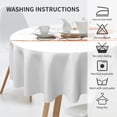 thumbnail image 3 of Autumn Tree Old Bike Round Tablecloth 60 Inch, Washable Polyester Table Cloth Cover, Water Resistant Spill Proof Table Cloth for Kitchen Holiday Dining Room Party Picnic Decor, 3 of 6