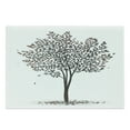 thumbnail image 1 of Tree of Life Cutting Board, Plant in the Fall Season Illustration with Falling Leaves Seasonal Art Print, Decorative Tempered Glass Cutting and Serving Board, Large Size, Brown White, by Ambesonne, 1 of 1