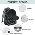 thumbnail image 4 of Game Controller Black Pattern Backpack for School, Cute School Bag with Adjustable Shoulder Straps and Padded Back, 15.7"x11.8"x5.5", 4 of 5