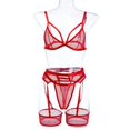 thumbnail image 4 of Everyday Bras for Women Mens Underpants Underwear Set Women Lace Guys Underwear Briefs Lace Pajamas for Women Shorts Set Lace Robe for Women Lingerie Set under Wear Men Sexy Lace Lingerie Red L, 4 of 9