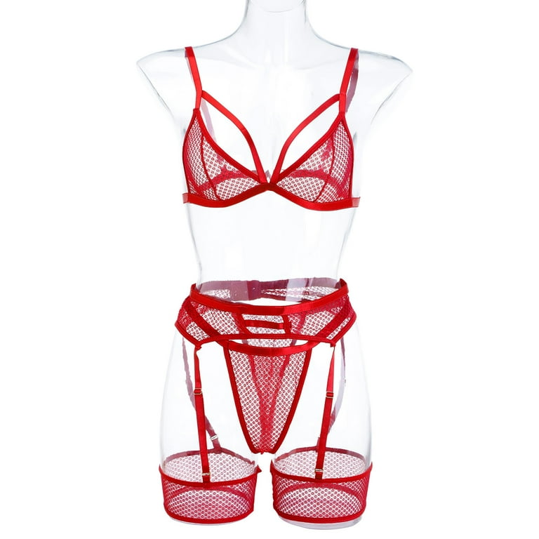 WSZJLN New Sexy Lace Strap Bras Set Push Up Underwear For Women Plus Size  Female Lingerie-Burgundy,75D