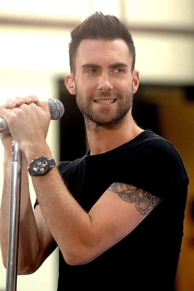 Adam Levine On Location For Maroon 5 Performs Nbc Today Show Concert ...