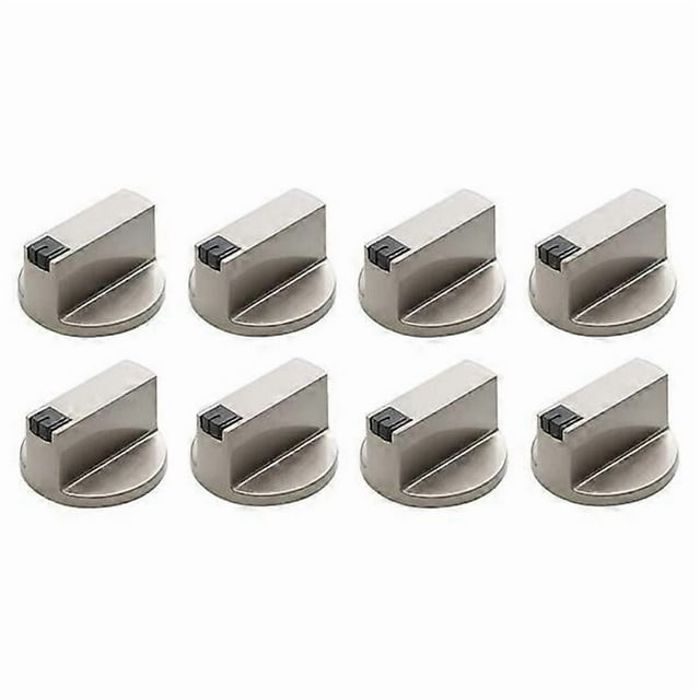 Stove Knob, 6mm Zinc Alloy Control Knob Oven Switch Universal Gas Stove Silver