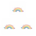 thumbnail image 3 of Bewildely Wall Sticker Cartoon Rainbow Self-adhesive Wallpaper Home Decals Child Nursery Living-Room Decorations PVC Room Beautify Type1, 3 of 6