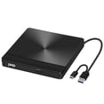thumbnail image 1 of USB3.0 External Drive DVD Disc Burner External Computer Mobile Burning CD Player Portable CD DVD ,Plug and Play, 1 of 5