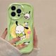 thumbnail image 3 of Sanrio-funda de silicona suave para iPhone, carcasa trasera de Hello Kitty Kuromi 3D Wave para iPhone 15 14 13 12 11 Pro Max X XR XS 8 7 6 6S Plus SE 2020, 3 of 5