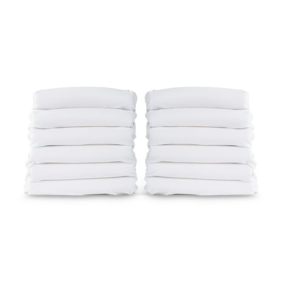 Draps-housses élastiques compacts Foundations SafeFit, paquet de 12 (blancs)