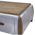 thumbnail image 4 of Acme Brancaster Coffee Table Antique Oak & Aluminum, 4 of 5