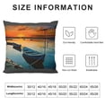 thumbnail image 5 of Orinice Sunset Graphic Decorative Throw Pillow Cushion Cover for Home Couch Living Room Bed Sofa, Short Plush Summer Soft and Durable 1PC 24x24in, 5 of 5