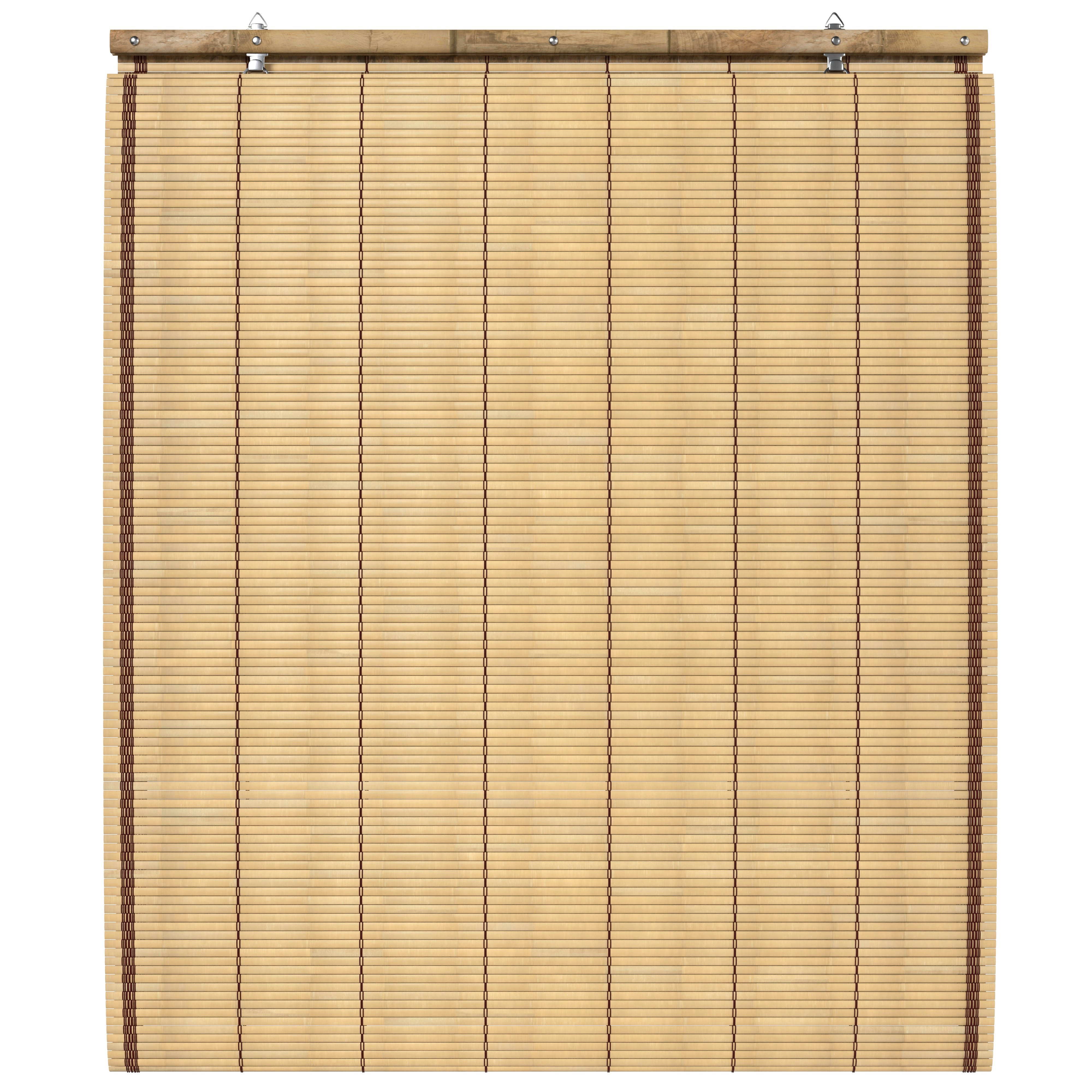 Red Lantern Burnt Bamboo Cordless Window Shade - Tortoise 24" W