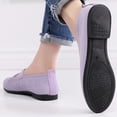 thumbnail image 6 of Wensltd Women Solid Color Breathable Knitted Ballet Flats Comfy Lightweight Round Toe Casual Walking Shoes, 6 of 8