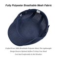 thumbnail image 5 of Minzimin Men Women's Beret Hat, Summer Mesh Breathable Newsboy Cap Adjustable Cabbie Hat with Buckle, 5 of 8
