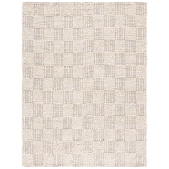 SAFAVIEH Natura Jannah Geometric Area Rug, Brown/Ivory, 8' x 10'