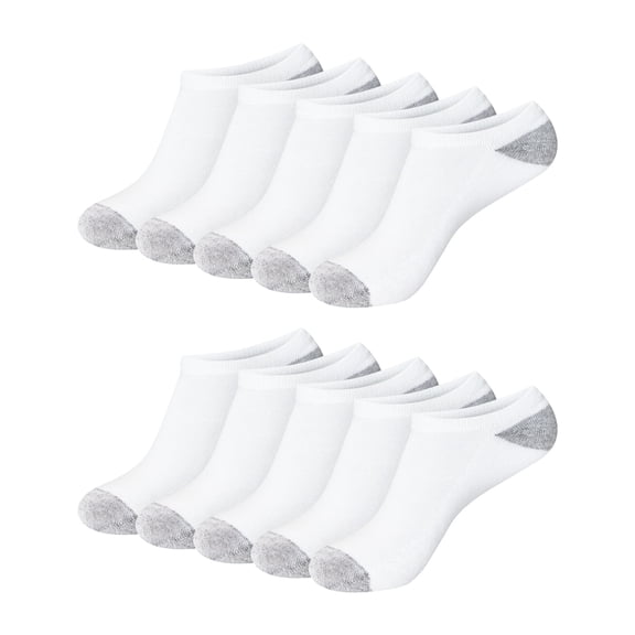 Hanes Women's No Show Socks, Cushioned, 10-Pack, Size 8-12