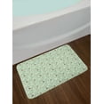 thumbnail image 2 of Woodsy Bath Mat, Autumn Twigs Acorns and Pine Cones Drawn by Hand, Plush Bathroom Decor Mat with Non Slip Backing, 29.5" X 17.5", Almond Green Multicolor, by Ambesonne, 2 of 2