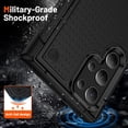 thumbnail image 6 of for Samsung Galaxy S22 Ultra Case, S22 Ultra Case with Self Healing Flexible TPU Screen Protector[2 Pack], Military Grade Dual-Layer Heavy Duty Case for Galaxy S22 Ultra 5G-Black, 6 of 11