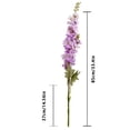 thumbnail image 3 of 33.4 Inch Blue Artificial Delphinium Flowers Long Stem - 4pcs Larkspur Silk Flowers for Home Office Garden Wedding, Spray for Table Vase Floral Arrangement Centerpiece Decor, 3 of 8