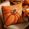 thumbnail image 5 of Darzheoy Fall Pillow Covers 18 x 18 inch Pumpkin Maple leaves Throw Pillow Covers Outdoor Autumn Thanksgiving Harvest Farmhouse Pillowcase Cushion Case for Home Sofa Fall Decor, 5 of 6