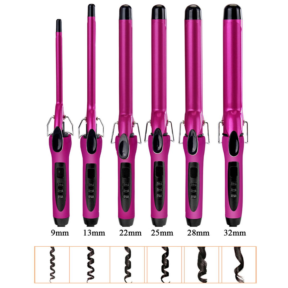 wet hair curling iron