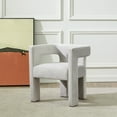 thumbnail image 5 of SAFAVIEH Couture Deandre Contemporary Velvet Solid Dining Chair, Light Grey, 5 of 5