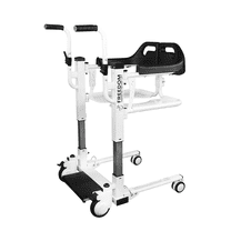 Mobile Patient Lift Freedom Battery Power Transport Chair w/ Commode Pail