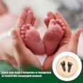 thumbnail image 4 of Baby Announcement Sign, 5.9 Inch Diameter Wooden Hello World Newborn Sign with, 4 of 4