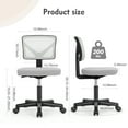 thumbnail image 3 of CONCETTA  Mesh Task Chair with Padded Seat for Home Office, Grey, 3 of 7