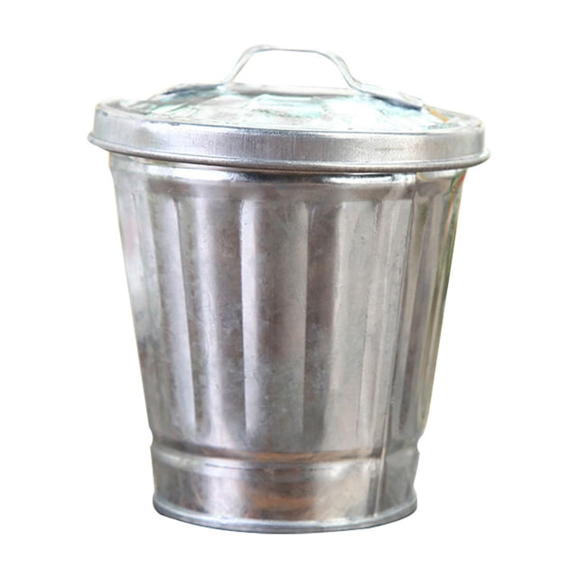 BINGLI Mini Desktop Trash can with Lid Compact 3.7X3.5 Inch Small Waste Bin for Office Bedroom Living Room Car and Desk Use Creative Tabletop Garbage Container