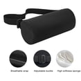 thumbnail image 5 of Adjustable Lumbar Roll Pillow - Ergonomic Memory Foam Back Roll Support Cylinder Pillow for Chair, Car Seat & Bedding Comfort (11.4 x 5.9 in / 29.0 x 15.0 cm), Black, 5 of 6