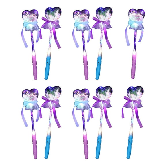 Princess Wand LED Flashing Magic Toy Glitter Light Up Crystal Fairy Wand Children Girls Favor RaveRally Props