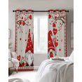 thumbnail image 2 of Valentine's Day Blackout Curtains for Bedroom 45 Inch Length 2 Panels Set, Red Gnomes Love Balloon Rose Trees Thermal Insulated Energy Saving Window Treatment Curtains Blackout Drapes 52"x45", 2 of 8