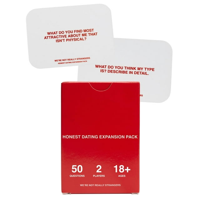 Juego de cartas NO SOMOS REALMENTE EXTRAÑOS Honest Dating Expansion