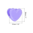 thumbnail image 2 of Uxcell Paper and Bag Clips,10Pack Heart Shape Clamps Snacks Bag Clips,Purple, 2 of 5