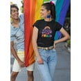 thumbnail image 2 of The Future Is Proud T-Shirt Women -Smartprints Designs, Female 5X-Large, 2 of 4
