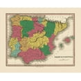 thumbnail image 2 of Finley 14x12 White Modern Wood Framed Museum Art Print Titled - Spain Portugal - Finley 1833, 2 of 4