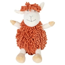 Unique Bargains Cute Sheep Chenille Decorative Hand Towels Orange
