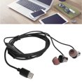 thumbnail image 3 of Auriculares Con Cable MS21, Con Cable Tipo C, Reducen Automáticamente El Ruido, Auriculares Con Decodificación Digital Con 2 Pares De Abrazaderas De Cable Para Música En El, 3 of 8