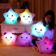 thumbnail image 2 of BAELLERT Twinkle Star Pillow Stuffed Star LED Light Up Cushion Glowing Star Throw Pillow Night Light Kids Sensory Plush Toy for Children, 2 of 8