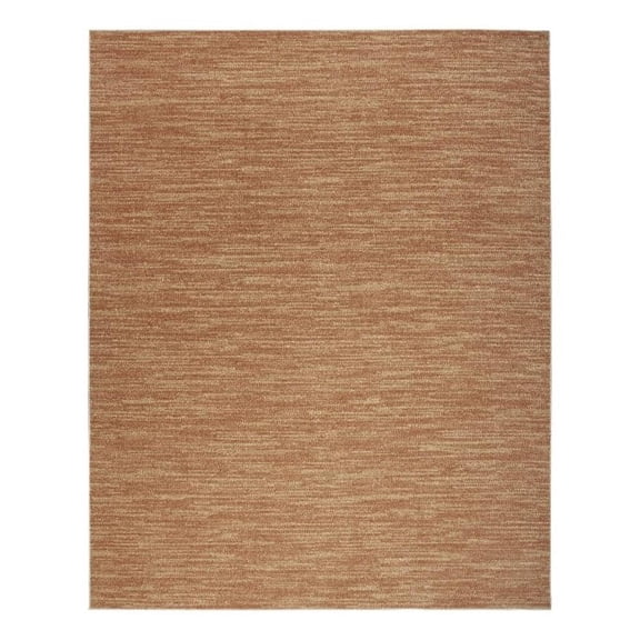 Pemberly Row Modern / Contemporary 9' x 12' Rust Fabric Area Rug