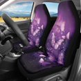 thumbnail image 2 of Psesaysky Purple Butterfly Faith Love Hope Vehicle Seat Covers for Sedans, 2 Pcs High Back Front Seat Cover Soft Breathable Front Seat Covers, 2 of 8